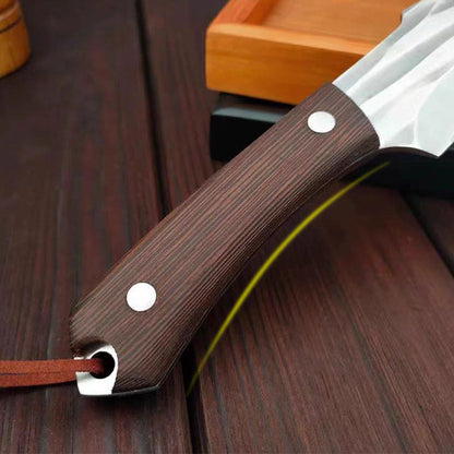 Cuchillo afilado (con funda de cuero)