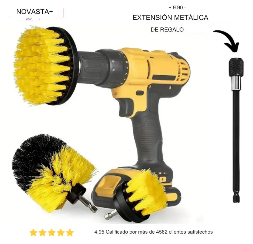 Brushpro - Accesorios de cepillo para taladro