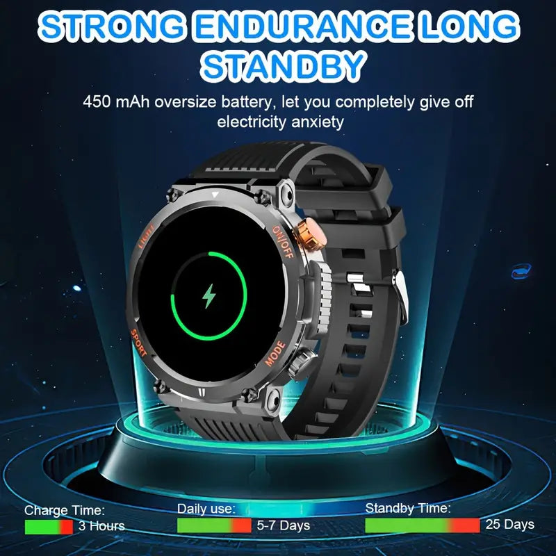 EvoTech Smartwatch - Reloj inteligente, duradero y ultra resistente